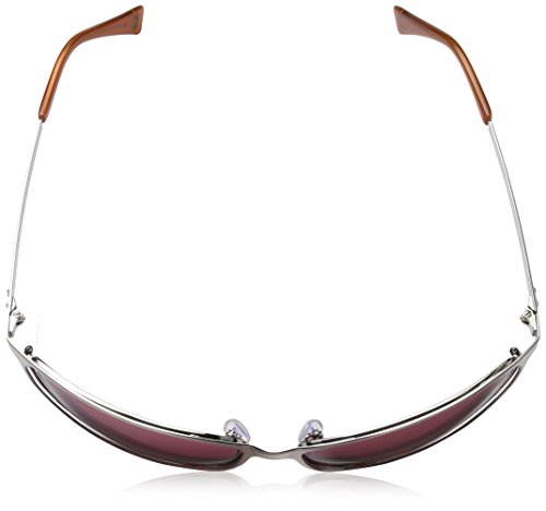 Adolfo Dominguez Ua-15076-102 Gafas de Sol, Silver-Amber, 63 para Mujer