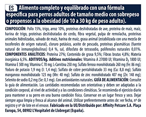 Advance Medium Light rico en Pollo y Arroz 12 Kg