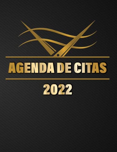agenda de citas peluqueria 2022: Grande Agenda anual 2022 | 12 meses - dia por pagina con hora - 07:00 - 22:30 (intervalo de 30 minutos )