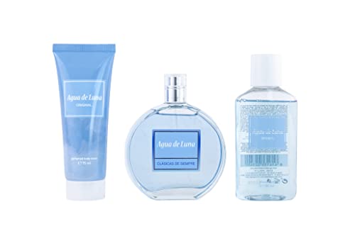 Agua de Luna Estuche de Regalo para Mujer EdT 100 ml + Body Lotion 75 ml + Gel Baño 100 ml