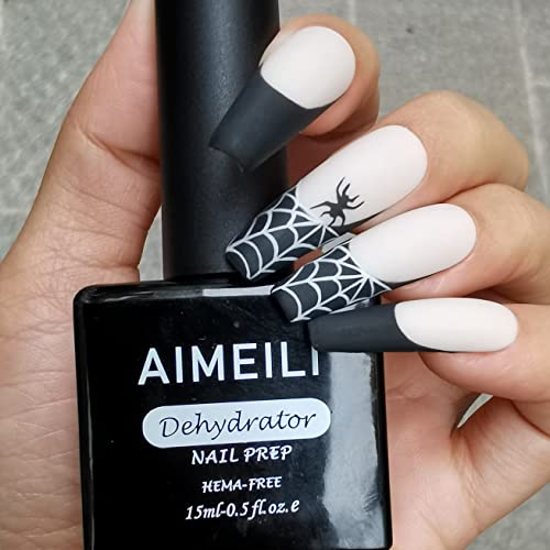 AIMEILI Primer Uñas y Deshidratador de Uñas, Preparación de Uñas Deshidratador Primer Para Polvos Acrílicos y Esmalte de Uñas en Gel Sin Necesidad de Lámpara UV/LED 2x15ml