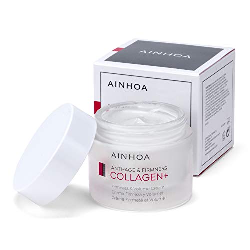 AINHOA Cosmetics – COLLAGEN+ Crema Firmeza y Volumen 50 ml – Tratamiento Facial Antiedad, Reafirmante e Hidratante con Colágeno marino para Mujer - Día y Noche- Calidad Profesional