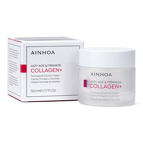 AINHOA Cosmetics – COLLAGEN+ Crema Firmeza y Volumen 50 ml – Tratamiento Facial Antiedad, Reafirmante e Hidratante con Colágeno marino para Mujer - Día y Noche- Calidad Profesional