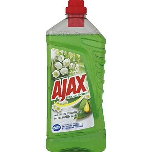 Ajax - Limpiador de cubertería para fiestas de flores, brin de Muguet - 1,25 L - Pack de 4 - Entrega rápida en Francia - Precio por lote