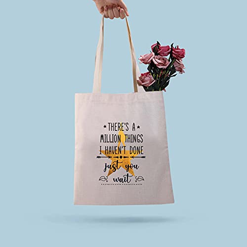 Alexander Hamilton - Bolsa de mano musical con texto en inglés "There a Million Things i Haven't Done But Just You Wait Broadway", There a Million Things Bagu, M,