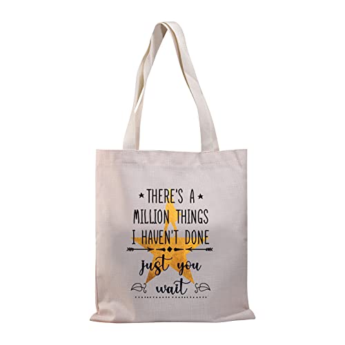 Alexander Hamilton - Bolsa de mano musical con texto en inglés "There a Million Things i Haven't Done But Just You Wait Broadway", There a Million Things Bagu, M,