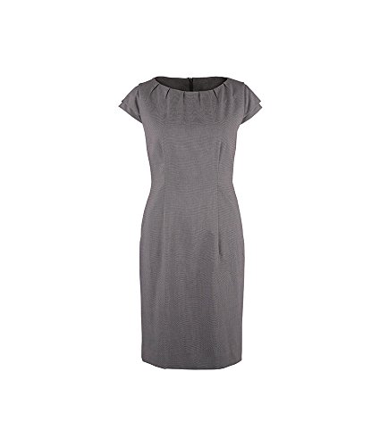 Alexandra Icona stc-nf45pg-08 Shift vestido, Plain, 77% poliéster/21% viscosa/2% elastano, tamaño 8, color gris