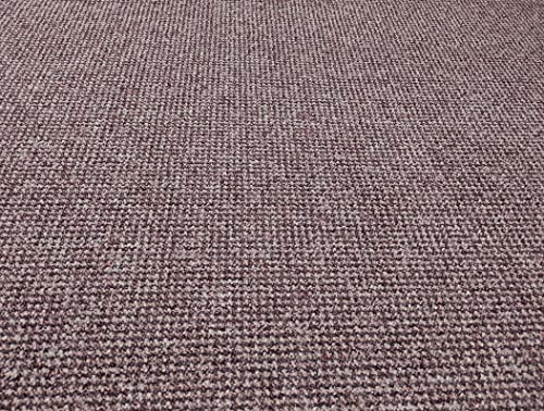 Alfombra para salón Grande , Rustica Efecto Yute Natural sin Pelo para habitación Dormitorio o Cocina, Color marrón Caoba.