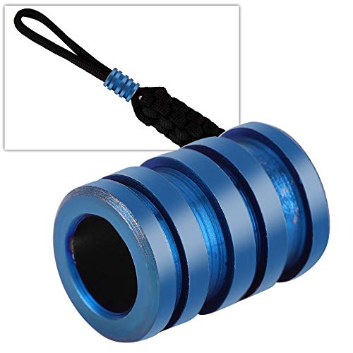 Alomejor Cordón de Cuchillo Cordón de Titanio Cuenta de paracaídas Cuenta de Paracord Cuentas EDC Colgantes al Aire Libre para cordón Exterior(Blue)