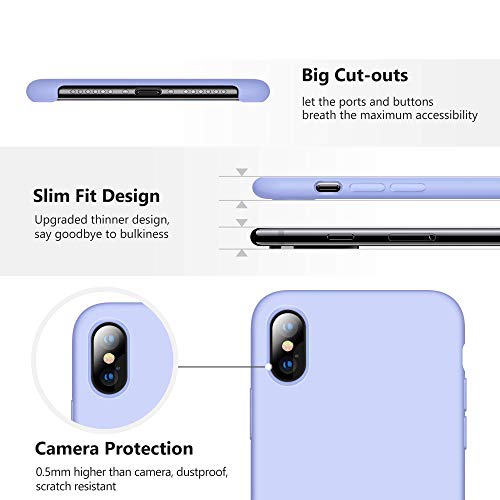 Alsoar Compatible para Funda iPhone 11 2019 (6.1 Inch) Ultra Suave Líquido de Silicona Gel Carcasa Slim con Forro de Gamuza de Microfibra Cojín Cover Bumper Protección Case (Azul Cielo)