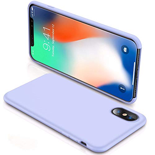 Alsoar Compatible para Funda iPhone 11 2019 (6.1 Inch) Ultra Suave Líquido de Silicona Gel Carcasa Slim con Forro de Gamuza de Microfibra Cojín Cover Bumper Protección Case (Azul Cielo)