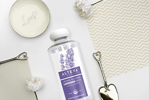 Alteya Organic agua floral de lavanda 500 ml - 100% certificado por el USDA Auténtico Agua de flor natural pura destilada al vapor y vendida directamente por el cultivador de lavanda Alteya Organics