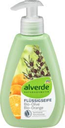 alverde Natural cosmético – Jabón líquido olivo de naranja, 1 x 300 ml