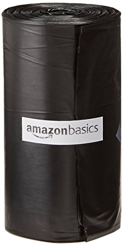Amazon Basics - Bolsas para excrementos de perro con dispensador y clip para correa (900 bolsas)