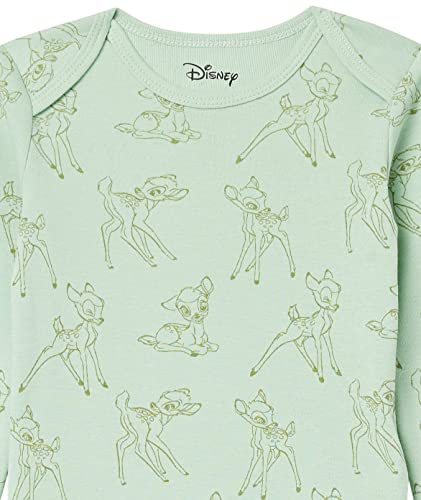 Amazon Essentials Baby Disney Star Wars Marvel Long-Sleeve Bodysuits Conjunto de Traje y Vestido, Paquete de 5 Bambi Nature, 9 Meses, Pack de 5