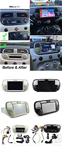 Android 11 Bluetooth GPS Car Player Multimedia For FIAT 500 2G 16G Vehicle Radio Navigator