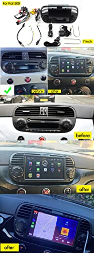 Android 11 Quad Core Car DVD Media Player FOR FIAT 500 Radio Multimedia Built in Wireless CarPlay HDMI Output Car GPS Navigation
