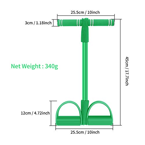 Aparatos para Hacer Ejercicio casa,Cinta Elastica Fitness, Multifuncion Cuerda Elástica de Tracción Banda de Resistencia de Pedal Cuerda de 4 Tubos de Pedal, Cuerda de Tensión, Expansor de Culturismo