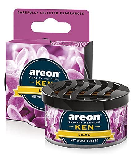 Areon Fresco Ambientador Hogar Lila Flor Coche Casa Aire Olor Lata Debajo Asiento Perfume Original Púrpura 3D ( Lilac Pack de 1 )