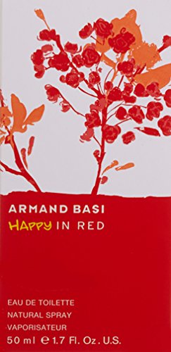 Armand Basi Happy In Red, Agua de tocador para mujeres - 50 ml.