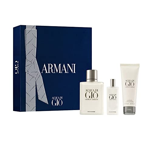 Armani acqua di gio homme eau toilette 100ml + gel de ducha 75ml + eau toilette 15ml