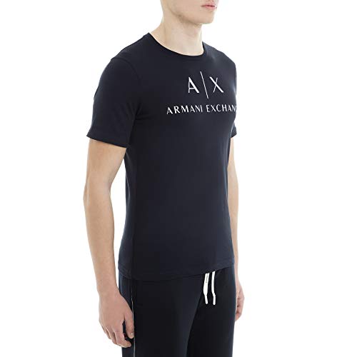 Armani Exchange 8nztcj Camiseta, Azul (Navy 1510), M para Hombre