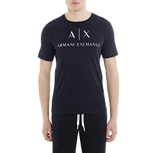 Armani Exchange 8nztcj Camiseta, Azul (Navy 1510), M para Hombre