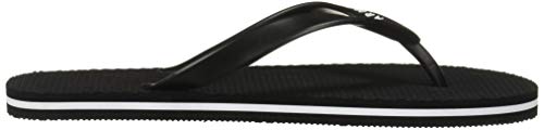 Armani Exchange Classic Flip Flop, Chanclas Hombre, Negro (Black+White Logo 00002), 41 EU