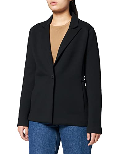 Armani Exchange Crepe Blazer with Shiny Sequins Pockets Casual de Negocios, Black, 6 para Mujer