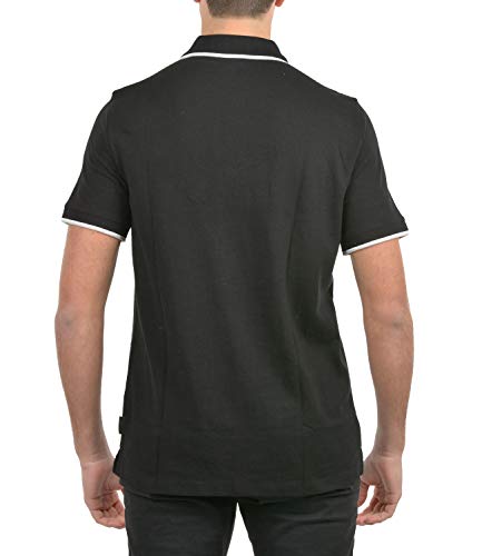 Armani Exchange Double Stripe Polo, Negro (Black 1200), XX-Large para Hombre