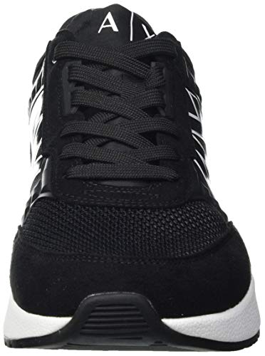 Armani Exchange Dusseldorf Volume Sole-Suela para Correr, Zapatillas Hombre, Negro, 44 EU