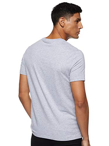 Armani Exchange Pima Logo Camiseta, Gris (B09b Heather Grey 3929), X-Small para Hombre