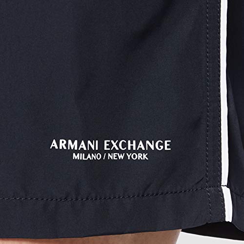 Armani Exchange The Surfer's Bañador, Azul (Navy-Blue Navy 00136), Small para Hombre