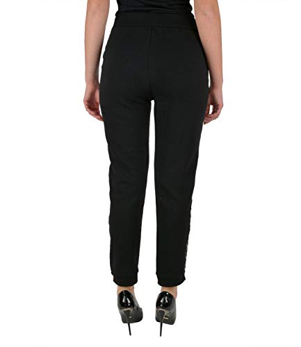 Armani Exchange Vaqueros Ajustados Pantalón Deporte, Negro, S para Mujer