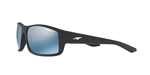 Arnette 0AN4224 01/22 59 Gafas de Sol, Negro (Matte Black/Polardarkgreymirrorwater), Hombre