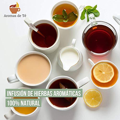 Aromas de Té | Té Negro Turco 100gr | Té Negro Digestivo y Antioxidante con Canela y Manzana de Turquía | Infusión Detox | Té Negro de Agradable Sabor y Aroma