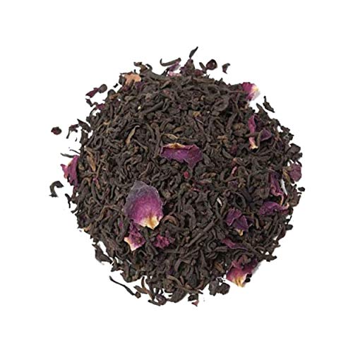 Aromas de Té | Té Rojo Pu Erh Cherry 100 gr | Té Rojo con Cereza Japonesa Sabor Caramelos de Kojak con Pétalos de Rosas y Hojuelas de Cereza a Granel | Té Adelgazante Quemagrasa Natural