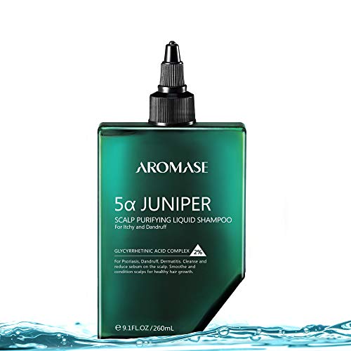 Aromase 5a Juniper Champú líquido purificante para cuero cabelludo, sin sulfatos, para psoriasis, dermatitis, ph 5.5 - 260 ml