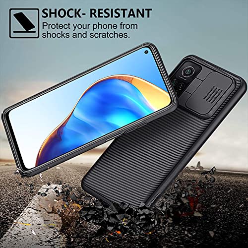 AROYI Funda Compatible con Xiaomi Mi 10T Pro 5G/Mi 10T 5G, Tapa Deslizante para la cámara - Negro