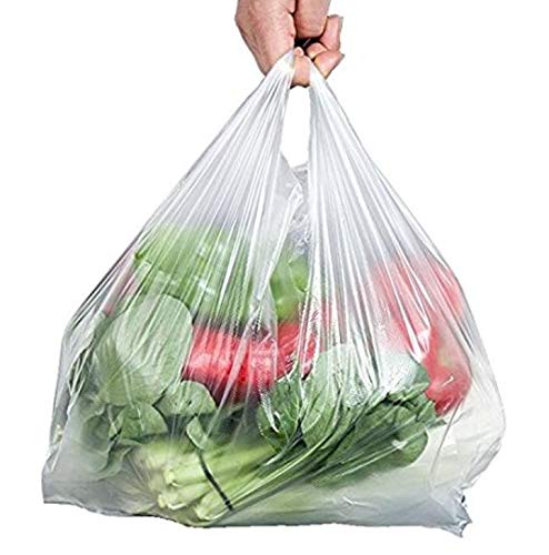 ASTRQLE 150pcs 11 "x 16" (28 x cm) plástico Transparente Camiseta Chaleco Carrier Bolsas para Venta al por Menor Compra supermercado hogar Bolsas de Almacenamiento de Alimentos Takeout