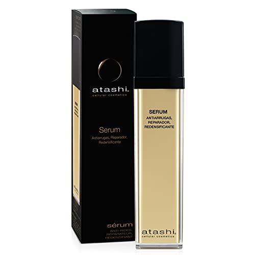 Atashi Antiedad - Serum Reparador Ultra-Concentrado | Efecto Lifting | Repara Y Renueva | Corrige Arrugas Profundas E Imperfecciones | Estimula La Producción De Colágeno| Gardenia Y Perla Negra. 50 Ml