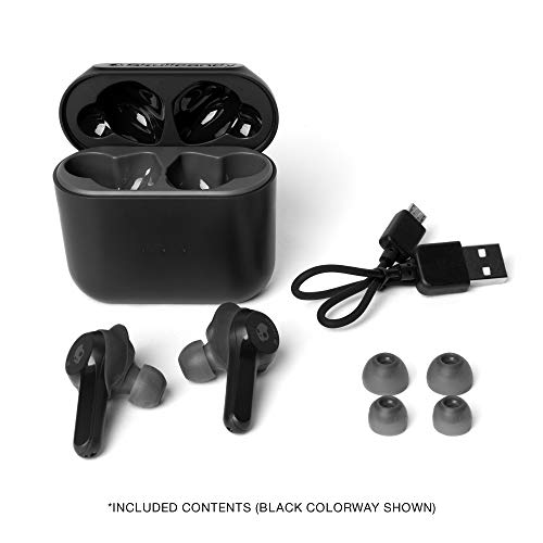 Auriculares inalámbricos in ear Skullcandy Indy True con micrófono bluetooth, resistencia al sudor, el agua y al polvo IP55, batería de 16 horas de duración - Negro