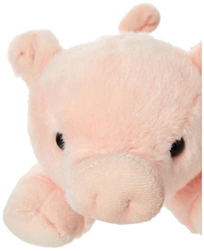 Aurora World-Aurora, 12767, Mini Flopsies Percy el Cerdo, 20 cm, Peluche, Rosa, Color Pink