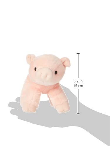 Aurora World-Aurora, 12767, Mini Flopsies Percy el Cerdo, 20 cm, Peluche, Rosa, Color Pink