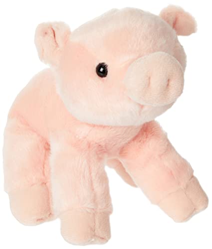 Aurora World-Aurora, 12767, Mini Flopsies Percy el Cerdo, 20 cm, Peluche, Rosa, Color Pink