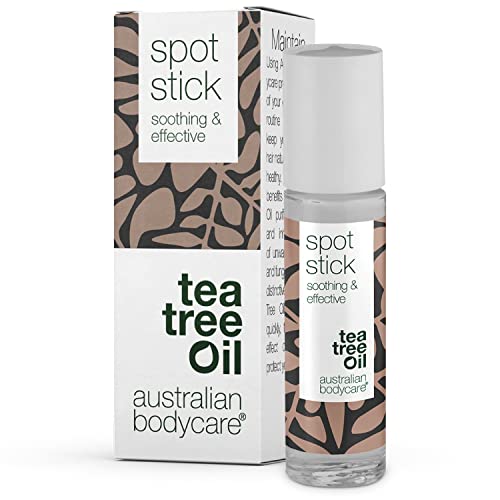 Australian Bodycare Tea Tree Oil Spot Stick – Roll On para Espinillas, Granos, Piel Grasa y con Acné | Contiene Aceite de Árbol de Té Australiano de Grado Farmacéutico, 9ml