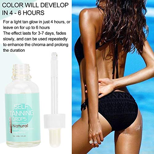 Autobronceadores, Gotas concentradas de bronceado Cuerpo Rostro Autobronceador Sin sol Autobronceador Agua