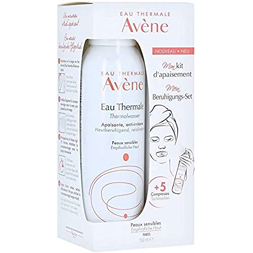 Avène Spray de agua termal + 5 mascarillas, 150 ml