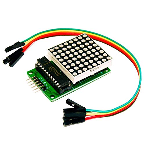 AZDelivery MAX7219 8x8 Dot Matrix MCU 64 LED Display Modulo de Visualizacion Compatible con Arduino con E-Book Incluido!