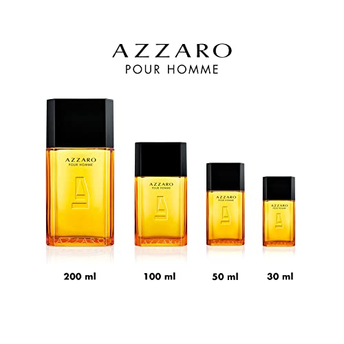 Azzaro pour homme, Eau de Toilette de hombre de Azzaro, Fragancia Amaderada Aromática, 100 ml vaporizador